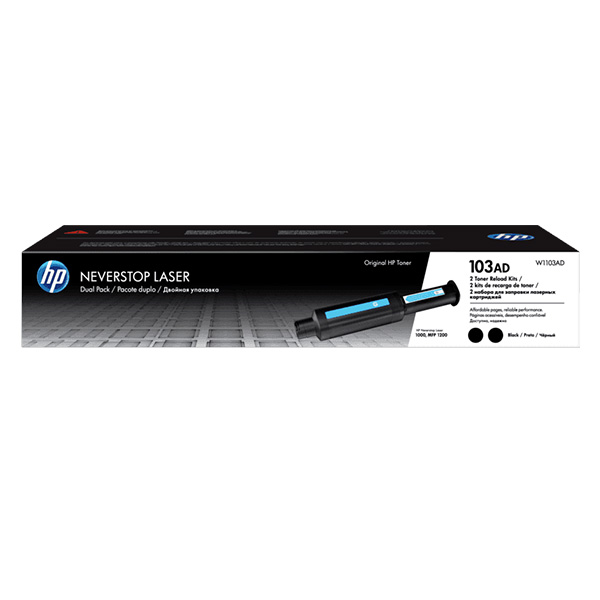 Mực in laser HP 103A Blk Neverstop Reload Dualkit W1103AD (Dùng cho máy Neverstop Laser 1000A/1000W/1200A/1200W)