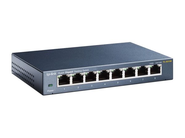 Switch TP-Link TL-SG108 (Gigabit (1000Mbps)/ 8 Cổng/ Vỏ Thép)