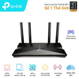 Bộ phát wifi 6 TP-Link Archer AX10 (Chuẩn AX/ AX1500Mbps/ 4 Ăng-ten ngoài/ Wifi Mesh/ 35 User)