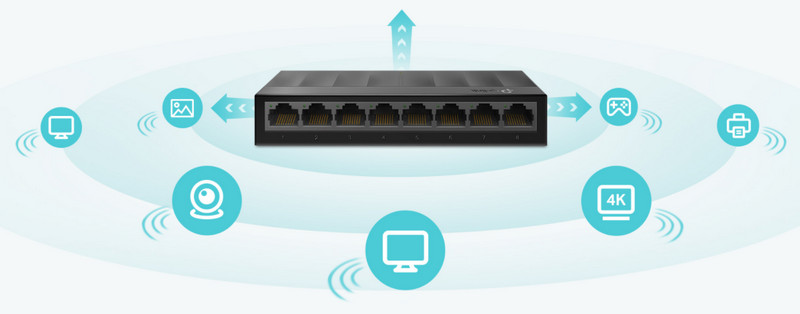 Thiết bị chia mạng TP-Link LS1008G (Gigabit)