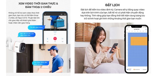 Camera ip wifi ngoài trời TP-Link Tapo C310 (2K 3MP)