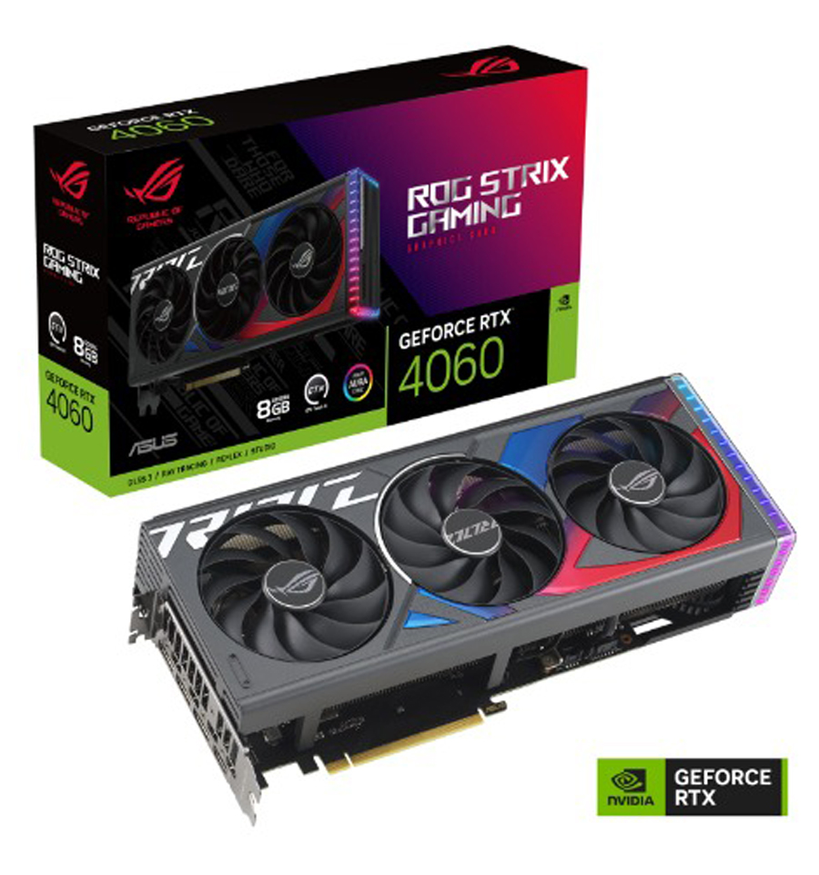 Card Đồ Họa Asus ROG Strix GeForce RTX 4060 OC Edition 8GB (GDDR6/128 bit)