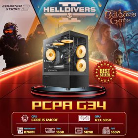 Máy tính PCPA G34 (i5 12400F/ 16GB/ 512GB SSD/ RTX 3050/550W)