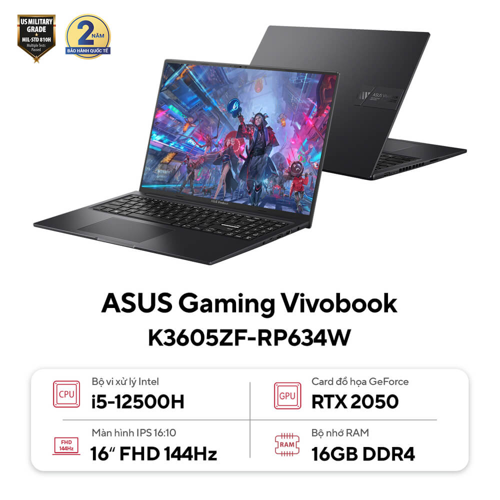 Laptop Asus Gaming Vivobook 16X K3605ZF-RP634W