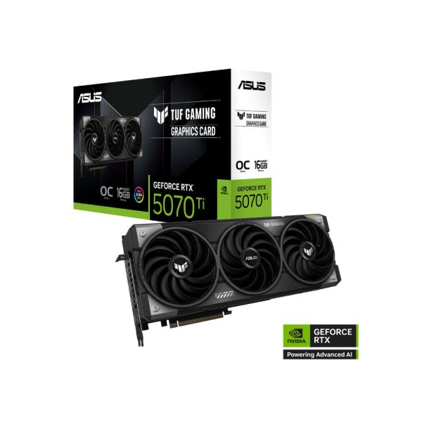 Card đồ họa Asus TUF Gaming GeForce RTX 5070 Ti 16GB OC Edition (GDDR7/ 256 bit)