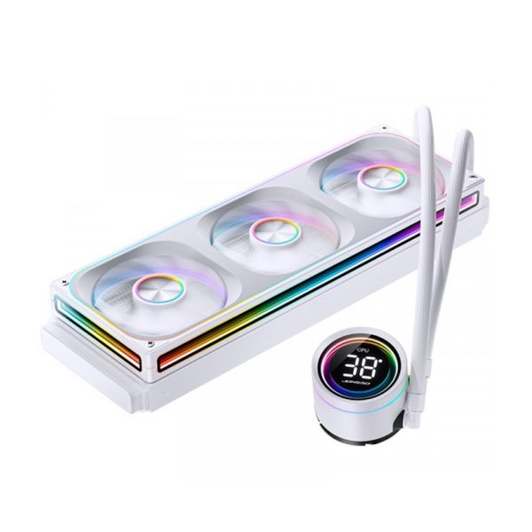 Tản nhiệt nước AIO JONSBO TH-360 White (ARGB, Hiển Thị Nhiệt Độ)