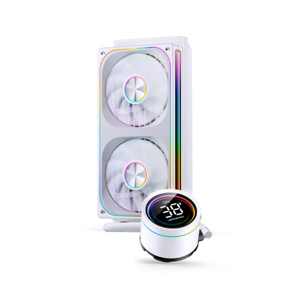 Tản nhiệt nước AIO JONSBO TH-240 White (ARGB, Hiển Thị Nhiệt Độ)