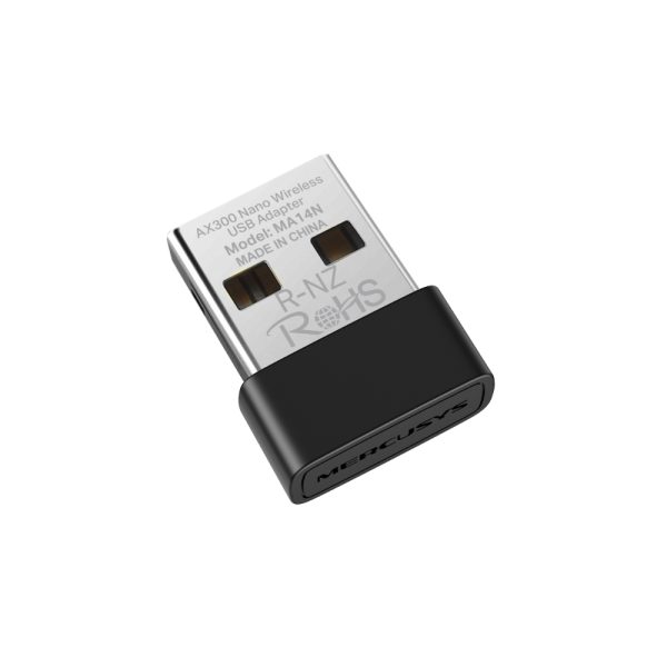 Cạc mạng không dây Mercusys USB MA14N (Chuẩn AX/ AX300Mbps/ Ăng-ten ngầm)