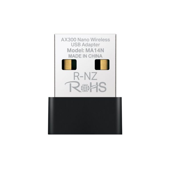 Cạc mạng không dây Mercusys USB MA14N (Chuẩn AX/ AX300Mbps/ Ăng-ten ngầm)
