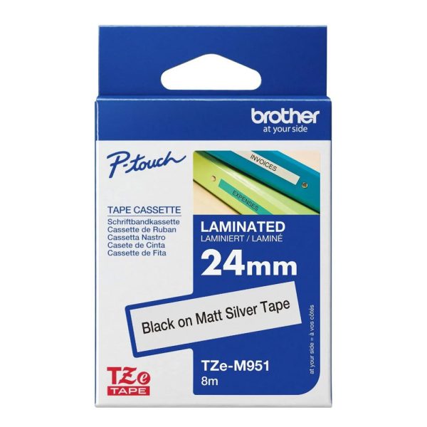 Nhãn in Brother TZE-M951 24mm (Dùng cho máy Brother Ptouch PT)
