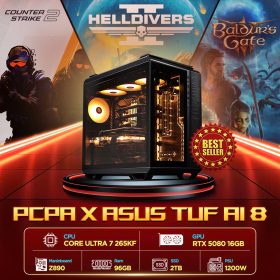 Máy tính PCPA x Asus TUF AI 8- Core Ultra 7 265KF/96GB/RTX5080