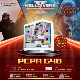 Máy tính PCPA G48 (i5 14400F/ 16GB/ 512GB SSD/RTX 5060TI 16Gb/750W)
