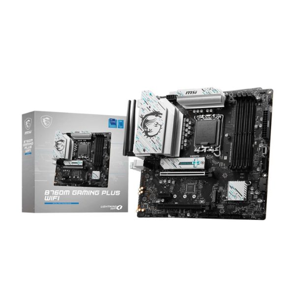 Mainboard MSI B760M GAMING WIFI (Intel B760/ Socket 1700/ M-ATX/ 2 khe ram/ DDR5/ 2.5 Gigabit LAN)