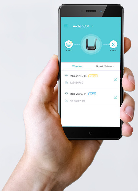 Bộ phát wifi TP-Link Archer C64 MU-MIMO AC1200Mbps