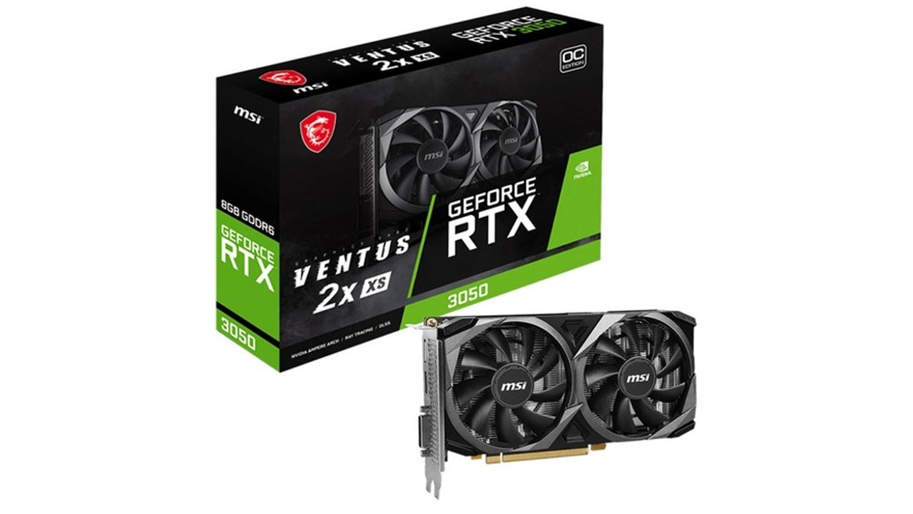 Card đồ họa MSI RTX 3050 VENTUS 2X XS 8GB OC: Hiệu Năng Tốt, Thiết Kế Nhỏ Gọn