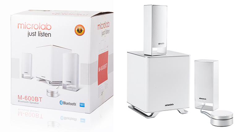 Loa Bluetooth Microlab 2.1 M600BT (Màu trắng)