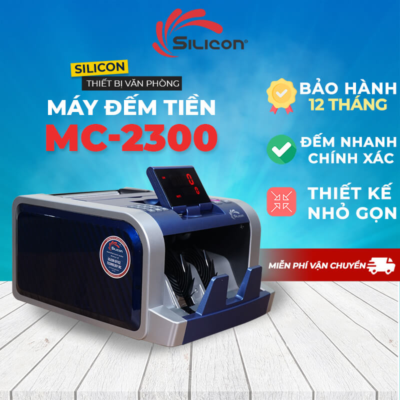 Máy đếm tiền Silicon MC – 2300