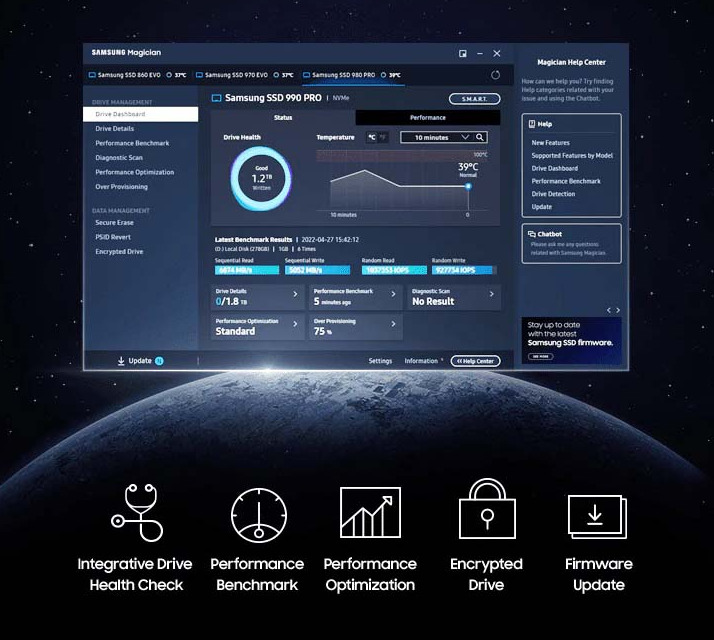 Ổ SSD Samsung 990 Pro MZ-V9P2T0BW 2Tb